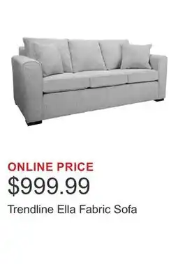 Costco Trendline Ella Fabric Sofa offer