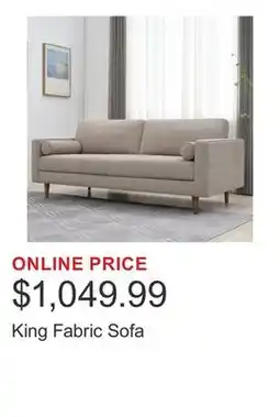 Costco King Fabric Sofa offer
