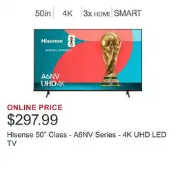 Costco Hisense 50 Class - A6NV Series - 4K UHD LED TV offer