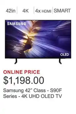 Costco Samsung 42 Class - S90F Series - 4K UHD OLED TV offer