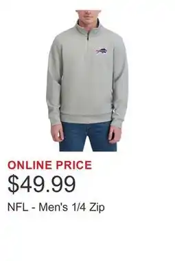 Costco NFL - Men's 1/4 Zip offer