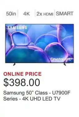 Costco Samsung 50 Class - U7900F Series - 4K UHD LED TV offer