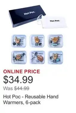 Costco Hot Poc - Reusable Hand Warmers, 6-pack offer