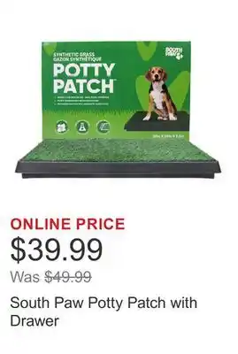 Costco South Paw Potty Patch with Drawer offer