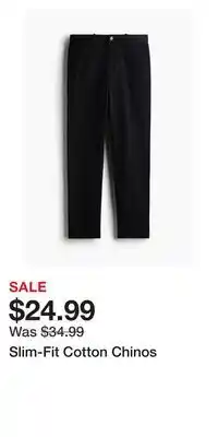 H&M Slim-Fit Cotton Chinos offer