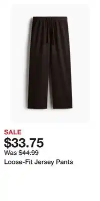 H&M Loose-Fit Jersey Pants offer