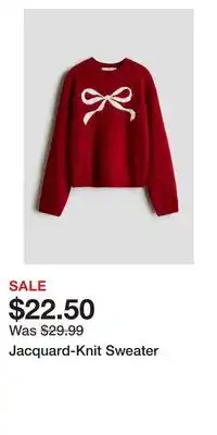H&M Jacquard-Knit Sweater offer