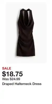 H&M Draped Halterneck Dress offer