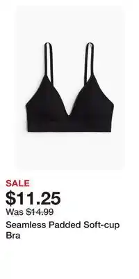 H&M Seamless Padded Soft-cup Bra offer