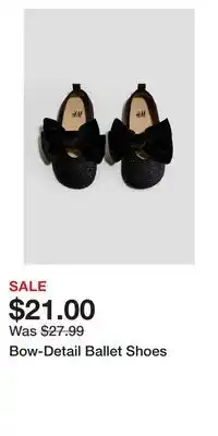H&M Bow-Detail Ballet Shoes offer