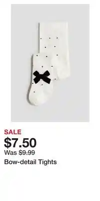 H&M Bow-detail Tights offer