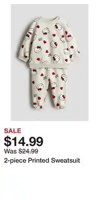 H&M 2-piece Printed Sweatsuit offer