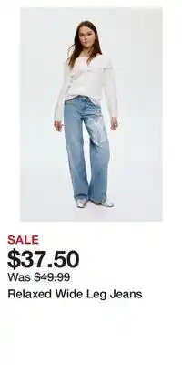 H&M Relaxed Wide Leg Jeans offer