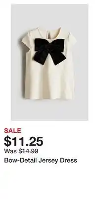 H&M Bow-Detail Jersey Dress offer