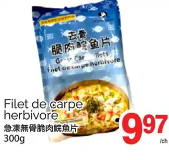 T&T Supermarket FILET DE CARPE HERBIVORE, 300G offer