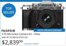 Vistek FUJIFILM X-T5 Mirrorless Camera Kit – Silver with XF 16-50mm f/2.8-4.8 offer