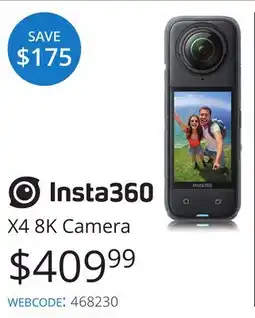 Vistek Insta360 X4 8K Camera offer