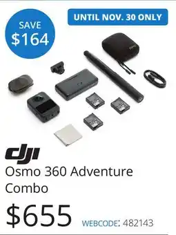 Vistek DJI Osmo 360 Adventure Combo offer