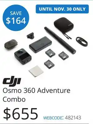 Vistek DJI Osmo 360 Adventure Combo offer