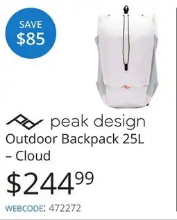 Vistek Outdoor Backpack 25L – Cloud offer