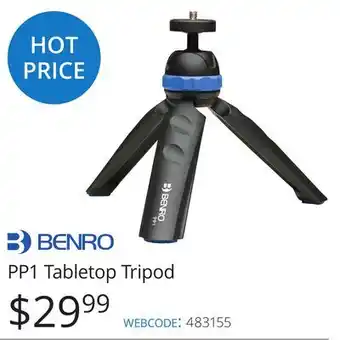 Vistek Benro PP1 Tabletop Tripod offer