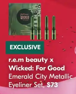 Shoppers Drug Mart r.e.m beauty x Wicked: For Good Emerald City Metallic Eyeliner Set offer