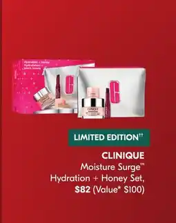 Shoppers Drug Mart CLINIQUE Moisture Surge Hydration + Honey Set offer