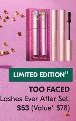 Shoppers Drug Mart TOO FACED Lashes Ever After Set offer