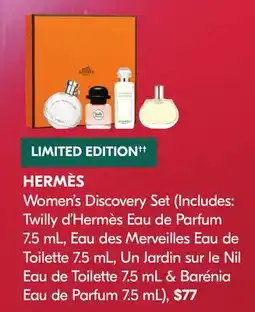 Shoppers Drug Mart HERMÈS Women's Discovery Set offer
