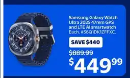 Walmart Samsung Galaxy Watch Ultra 2025 47mm GPS and LTE AI Smartwatch offer
