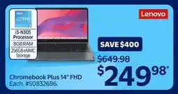 Walmart Lenovo Chromebook Plus 14 FHD offer