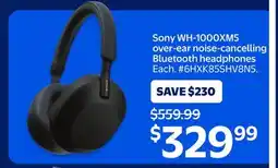 Walmart Sony WH-1000XM5 over-ear noise-cancelling Bluetooth headphones offer