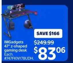 Walmart IMGadgets 47 z-shaped Gaming Desk offer
