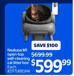 Walmart Neakasa M1 Open-top Self-Cleaning Cat Litter Box offer