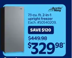 Walmart 7.1-cu. ft. 2-in-1 Upright Freezer offer