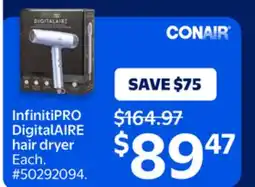 Walmart InfinitiPRO DigitalAIRE Hair Dryer offer