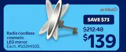 Walmart Radia cordless cosmetic LED mirror offer