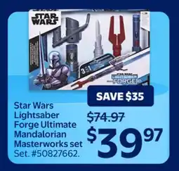 Walmart Star Wars Lightsaber Forge Ultimate Mandalorian Masterworks set offer