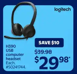 Walmart H390 USB computer So headset offer