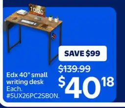 Walmart Edx 40 small Writing Desk offer