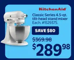 Walmart KitchenAid Classic Series 4.5-qt. tilt-head stand mixer offer