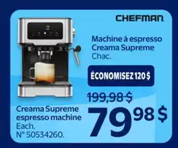 Walmart Creama Supreme espresso machine offer