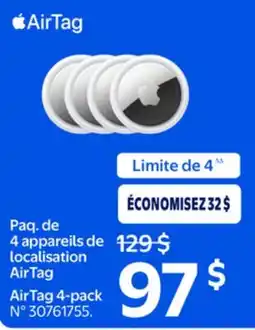 Walmart AirTag 4-pack offer