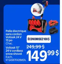 Walmart Voltask 13 24V Cordless Snow Shovel offer