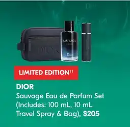 Pharmaprix DIOR Sauvage Eau de Parfum Set offer