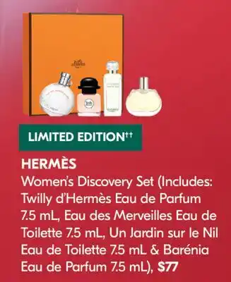 Pharmaprix HERMÈS Women's Discovery Set offer