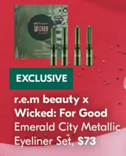 Pharmaprix r.e.m beauty x Wicked: For Good Emerald City Metallic Eyeliner Set offer