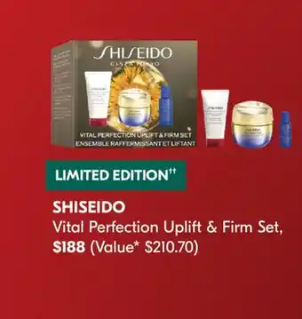 Pharmaprix SHISEIDO Vital Perfection Uplift & Firm Set offer