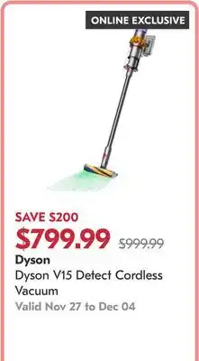 Pharmaprix Dyson V15 Detect Cordless Vacuum offer