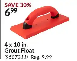 Princess Auto 4 x 10 in. Grout Float offer